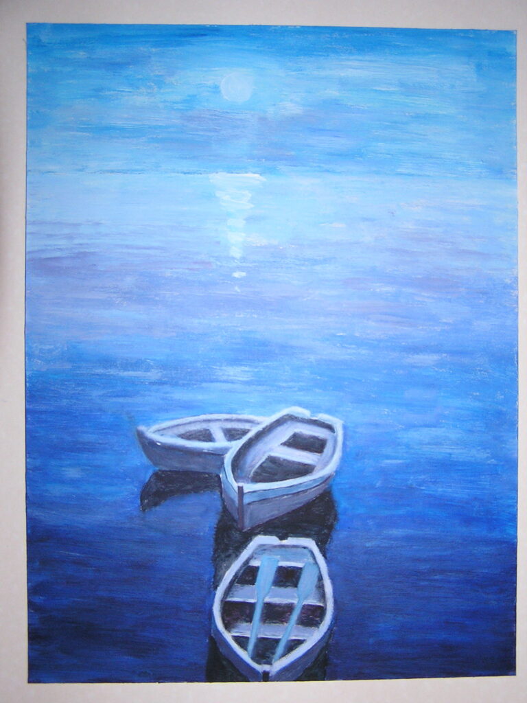 tableau avec des bateaux en couleurs ,marine, régate de voiliers,peinture originale vendue par l artiste,oeuvre unique,acrylique sur toile,art ,valerie jouve artiste peintre,bleu,jaune,rouge,vert,violet,orange,noir,blanc
