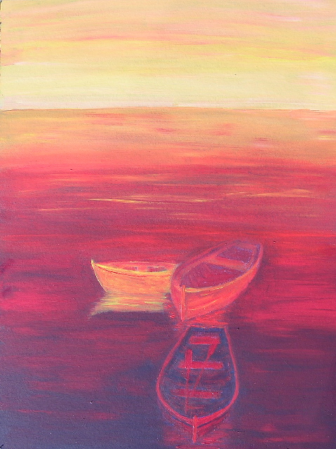 tableau avec des bateaux en couleurs ,marine, régate de voiliers,peinture originale vendue par l artiste,oeuvre unique,acrylique sur toile,art ,valerie jouve artiste peintre,bleu,jaune,rouge,vert,violet,orange,noir,blanc