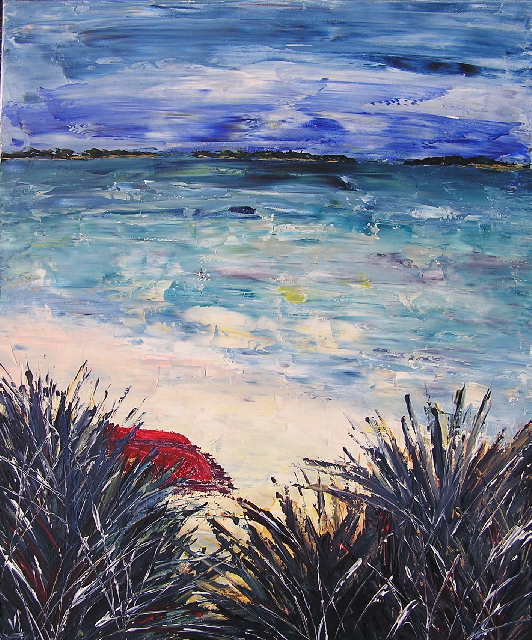 tableau en couleurs ,peinture originale vendue par l artiste,oeuvre unique,acrylique sur toile,marine,paysage de bretagne, ,valerie jouve artiste peintre,bleu,jaune,rouge,vert,violet,orange,noir,blanc