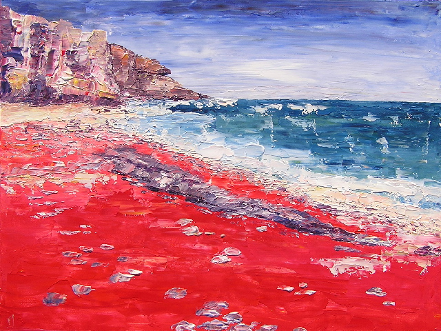 tableau en couleurs ,peinture originale vendue par l artiste,oeuvre unique,acrylique sur toile,marine,paysage de bretagne, ,valerie jouve artiste peintre,bleu,jaune,rouge,vert,violet,orange,noir,blanc