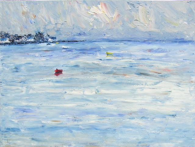 tableau en couleurs ,peinture originale vendue par l artiste,oeuvre unique,acrylique sur toile,marine,paysage de bretagne, ,valerie jouve artiste peintre,bleu,jaune,rouge,vert,violet,orange,noir,blanc