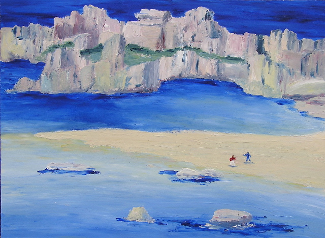 tableau en couleurs ,peinture originale vendue par l artiste,oeuvre unique,acrylique sur toile,marine,paysage de corse, ,valerie jouve artiste peintre,bleu,jaune,rouge,vert,violet,orange,noir,blanc