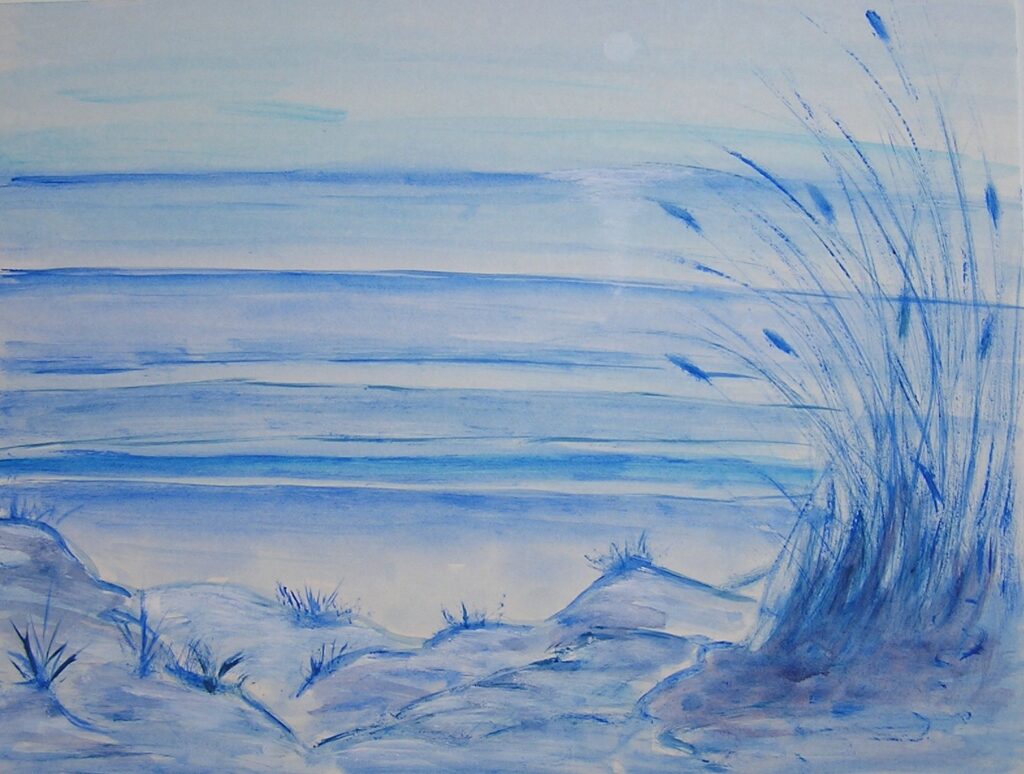 tableau en couleurs ,peinture originale vendue par l artiste,oeuvre unique,acrylique sur toile,marine,paysage de bretagne, ,valerie jouve artiste peintre,bleu,jaune,rouge,vert,violet,orange,noir,blanc
