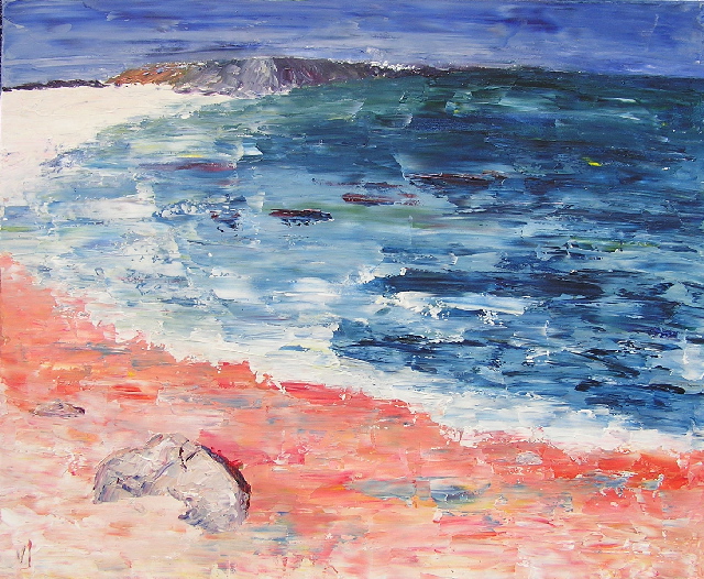 tableau en couleurs ,peinture originale vendue par l artiste,oeuvre unique,acrylique sur toile,marine,paysage de bretagne, ,valerie jouve artiste peintre,bleu,jaune,rouge,vert,violet,orange,noir,blanc