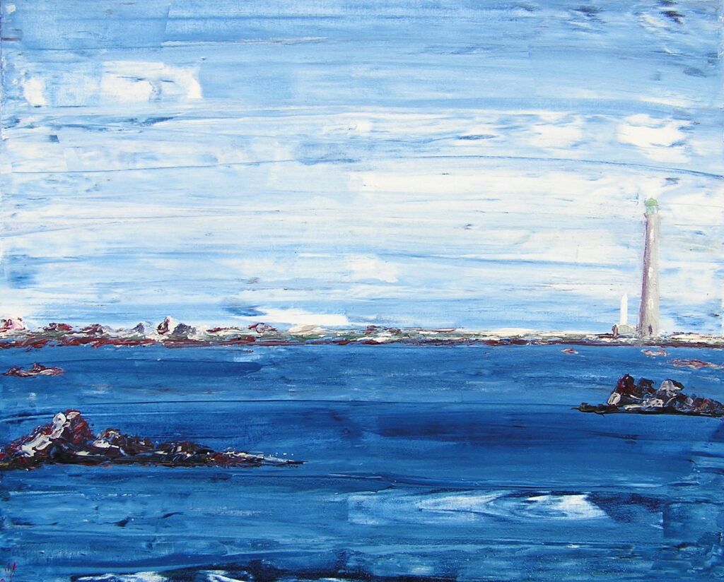 tableau en couleurs ,peinture originale vendue par l artiste,oeuvre unique,acrylique sur toile,marine,paysage de bretagne, ,valerie jouve artiste peintre,bleu,jaune,rouge,vert,violet,orange,noir,blanc