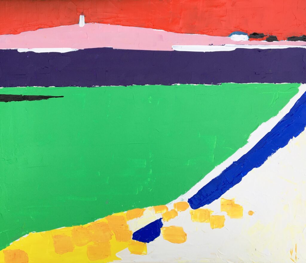 tableau en couleurs ,peinture originale vendue par l artiste,oeuvre unique,acrylique sur toile,marine,paysage de bretagne, ,valerie jouve artiste peintre,bleu,jaune,rouge,vert,violet,orange,noir,blanc