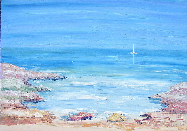 tableau en couleurs ,peinture originale vendue par l artiste,oeuvre unique,acrylique sur toile,marine,paysage de bretagne, ,valerie jouve artiste peintre,bleu,jaune,rouge,vert,violet,orange,noir,blanc