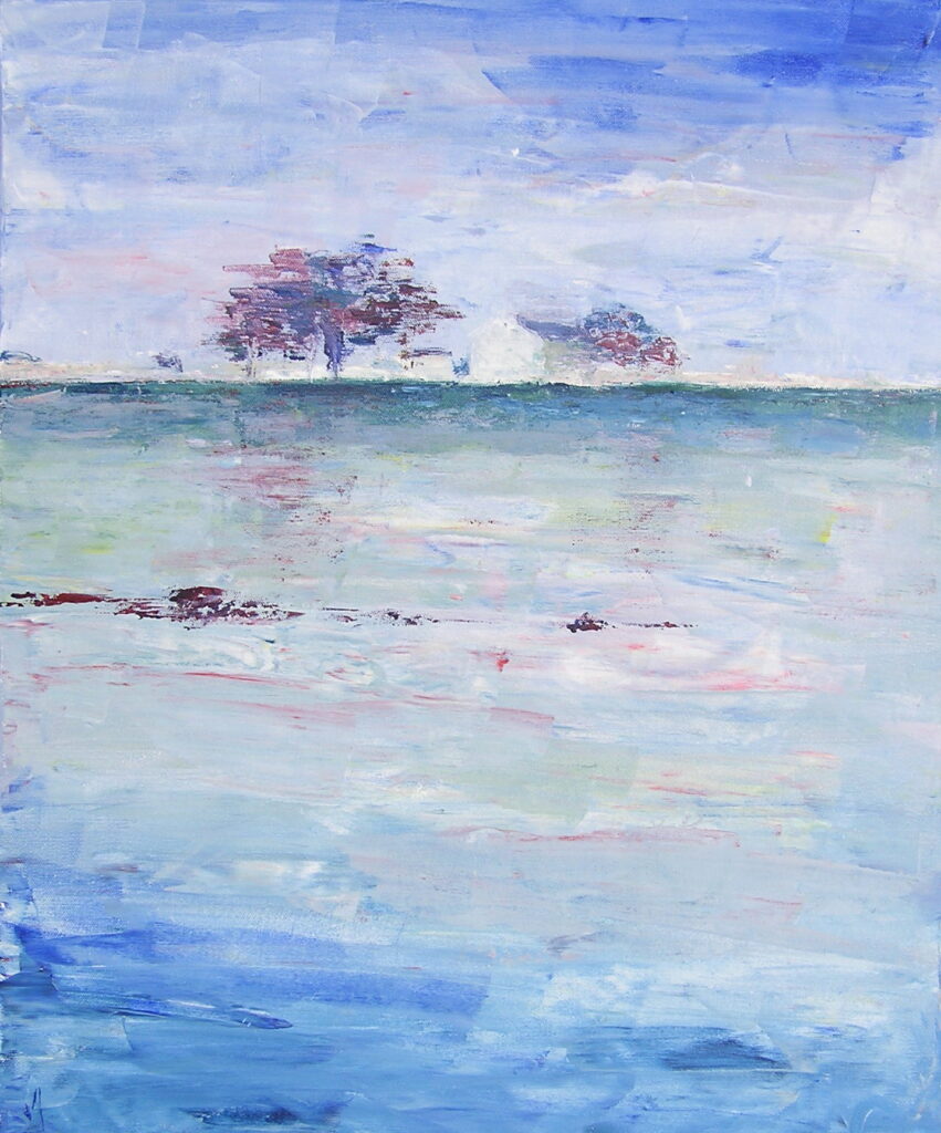 tableau en couleurs ,peinture originale vendue par l artiste,oeuvre unique,acrylique sur toile,marine,paysage de bretagne, ,valerie jouve artiste peintre,bleu,jaune,rouge,vert,violet,orange,noir,blanc