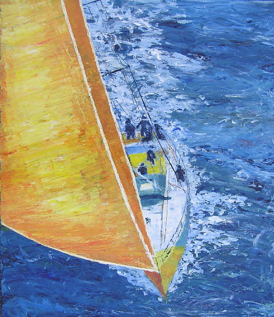 tableau avec des bateaux en couleurs ,marine, régate de voiliers,peinture originale vendue par l artiste,oeuvre unique,acrylique sur toile,art ,valerie jouve artiste peintre,bleu,jaune,rouge,vert,violet,orange,noir,blanc