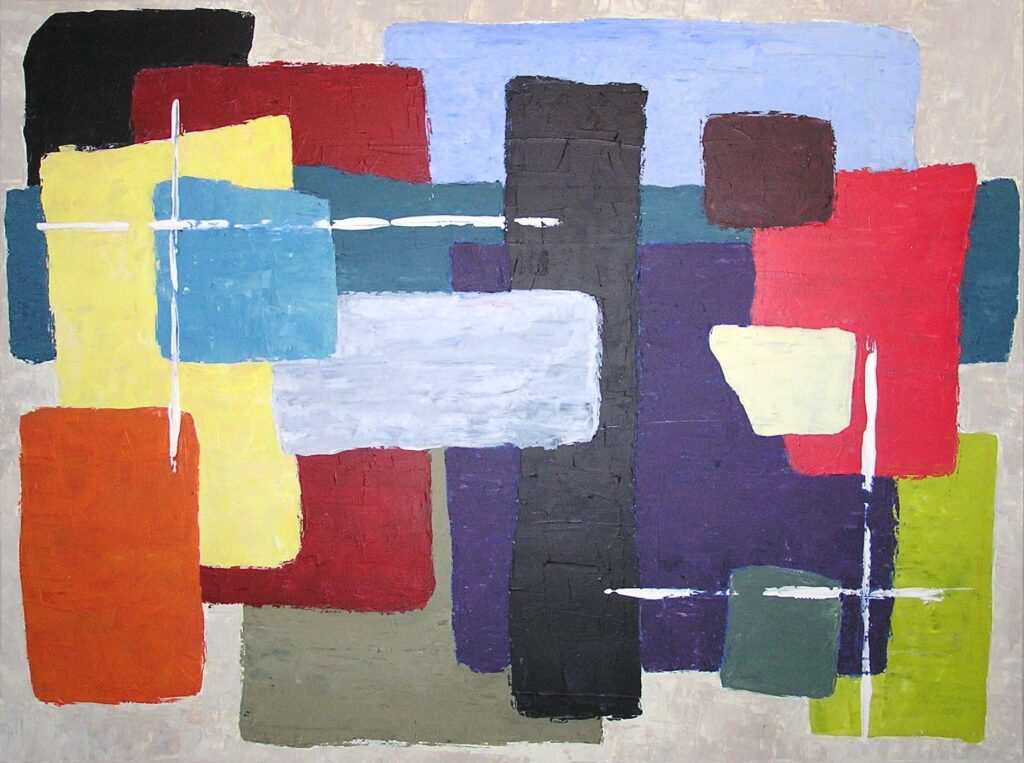 tableau en couleurs ,peinture originale vendue par l artiste,oeuvre unique,acrylique sur toile,art abstrait,valerie jouve artiste peintre,bleu,jaune,rouge,vert,violet,orange,noir,blanc