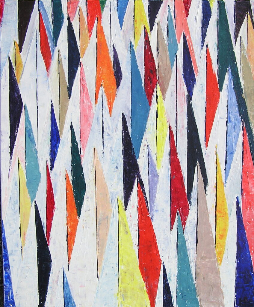 tableau en couleurs ,marine avec une régate de voiliers,peinture originale vendue par l artiste,oeuvre unique,acrylique sur toile,art abstrait,valerie jouve artiste peintre,bleu,jaune,rouge,vert,violet,orange,noir,blanc